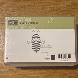 Stampin' Up! Baby Bumblebee Stamp Set - wooden